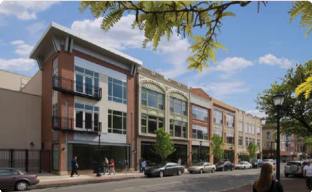 Row of Shorter Buildings